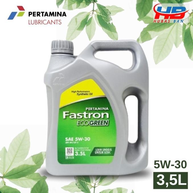 Grosir Pertamina Fastron Eco Green Oli Mobil Lcgc Sae 5W-30 3,5L Ayla Calya Sigra Brio