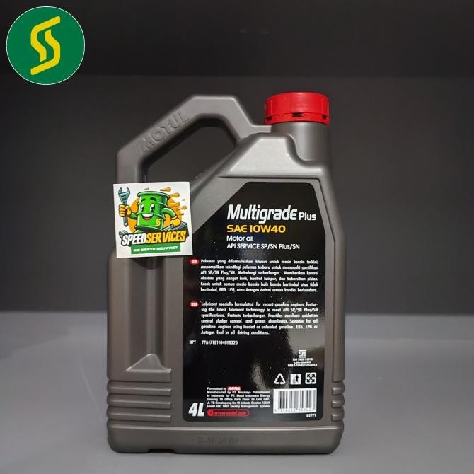 Sale Motul Multigrade Plus Api Sp 4 Liter