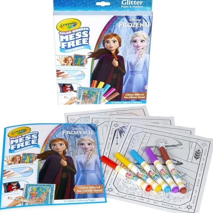 

Crayola Color Wonder Mess Free Glitter Frozen coloring marker