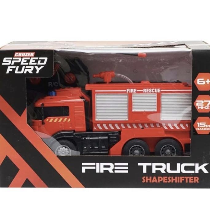 Cruzer Speed Fury Fire Truck Shape shifter RC truk pemadam