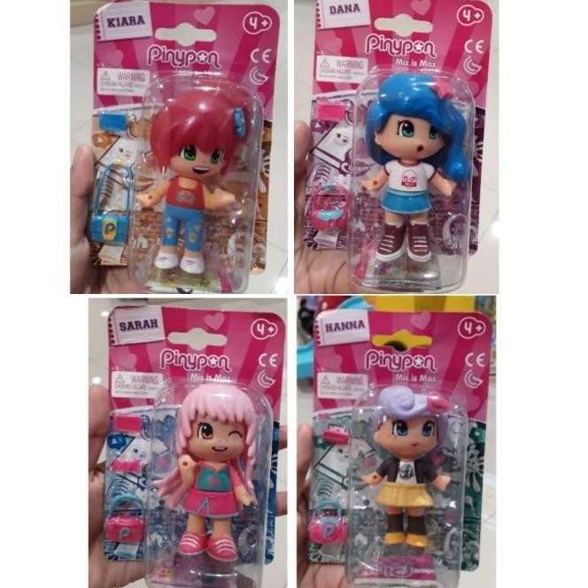 Pinypon Figure Hanna Dana Sarah Kiara mainan miniature figur