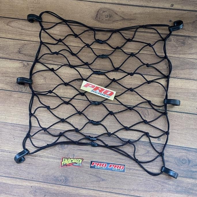 tali jaring pengikat ikat helm barang mantel motor bagasi MK HITAM