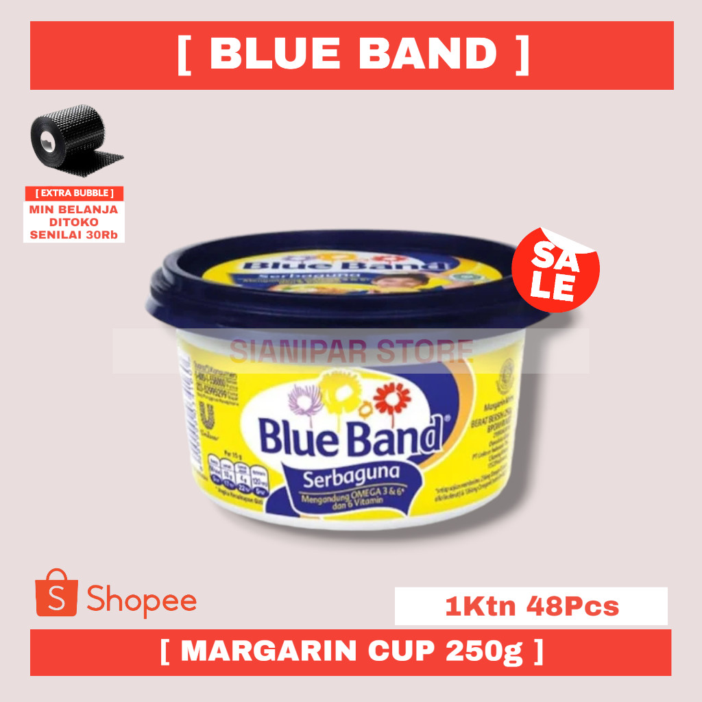

BLUE BAND MARGARINE SERBAGUNA CUP 250g