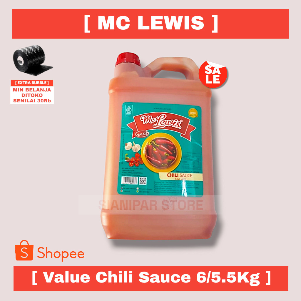 

MC LEWIS VALUE CHILI SAUCE DRG 6/5.5Kg