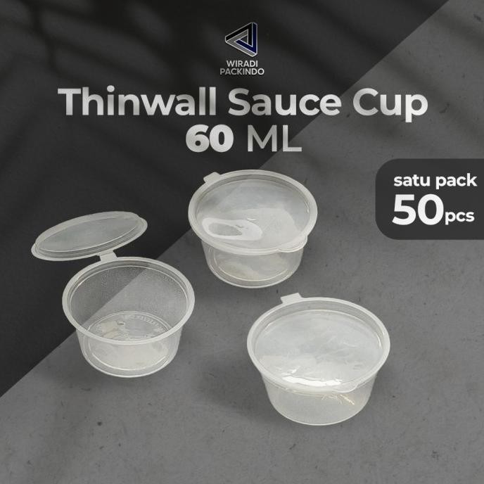 Cup Saos 60ml Tempat Sauce Saus Sambal