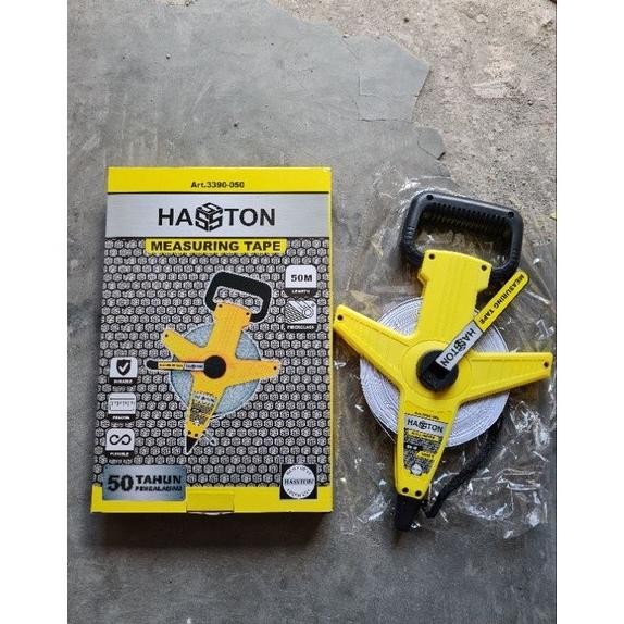 Meteran Fiber 50 Meter / Meteran Tancap Tanah 50 M 50 Meter Roll Gulungan Fiber