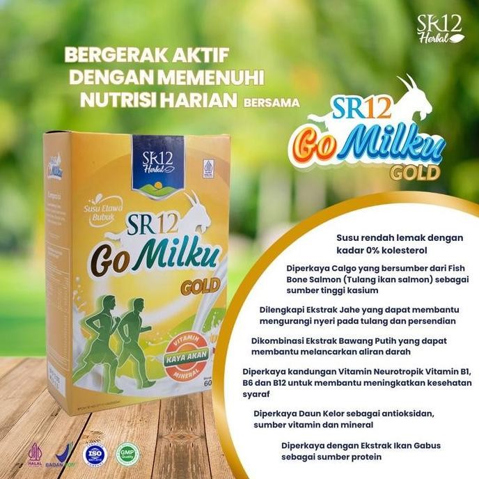 

((READY GOMILKU GOLD By SR12)) Susu kambing Etawa dengan EKSTRA JAHE Susu Bubuk Tanpa Gula