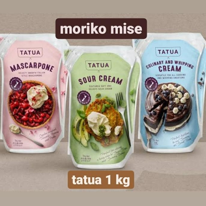 tatua mascarpone 1kg / tatua sour cream 1 kg / mascarpone cheese