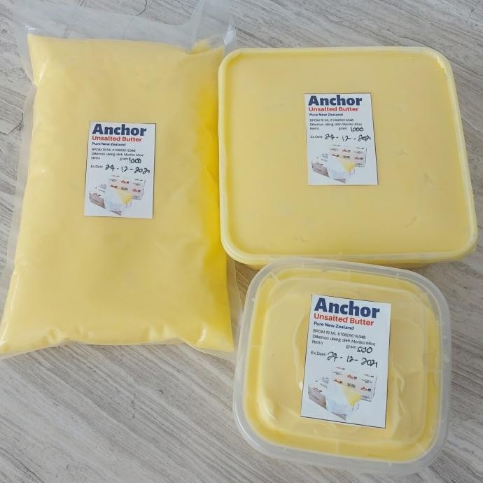 unsalted butter anchor / anchor unsalted butter / mentega tawar kiloan