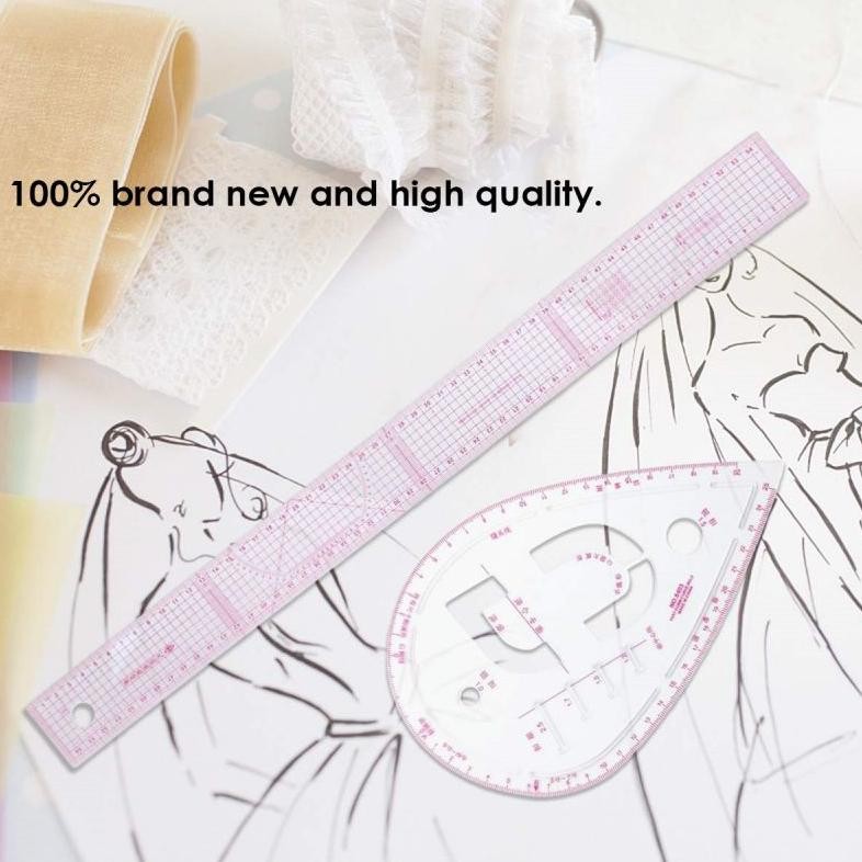 

gd-5 7pcs Penggaris Jahit Set/Penggaris Gambar Pola Menjahit/Pakaian Pola Quilting Patchwork Ruler/Multi Function Sewing Rulers Original