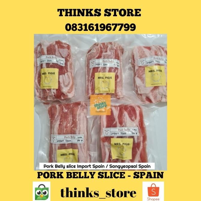 

Promo Pork Belly Slice - Import Spain / Samgyeopsal Spain / Samcan Slice