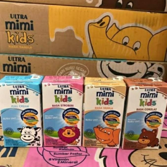 

Grosir Susu Ultra Mimi Kids 125Ml 1 Dus Susu Uht Rasa Coklat Strawberry Full Cream Vanilla