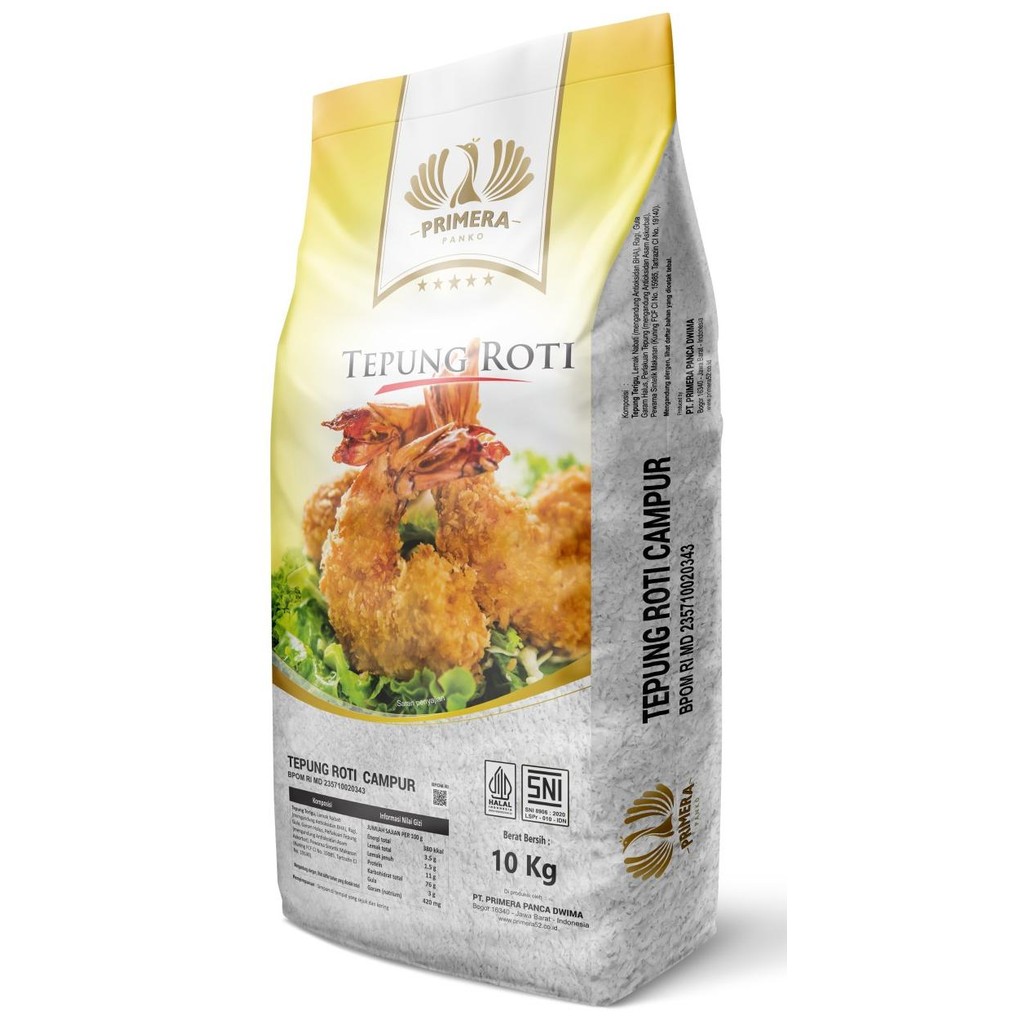 

Promo Tepung Roti Primera Panko Mix / Campur 10Kg