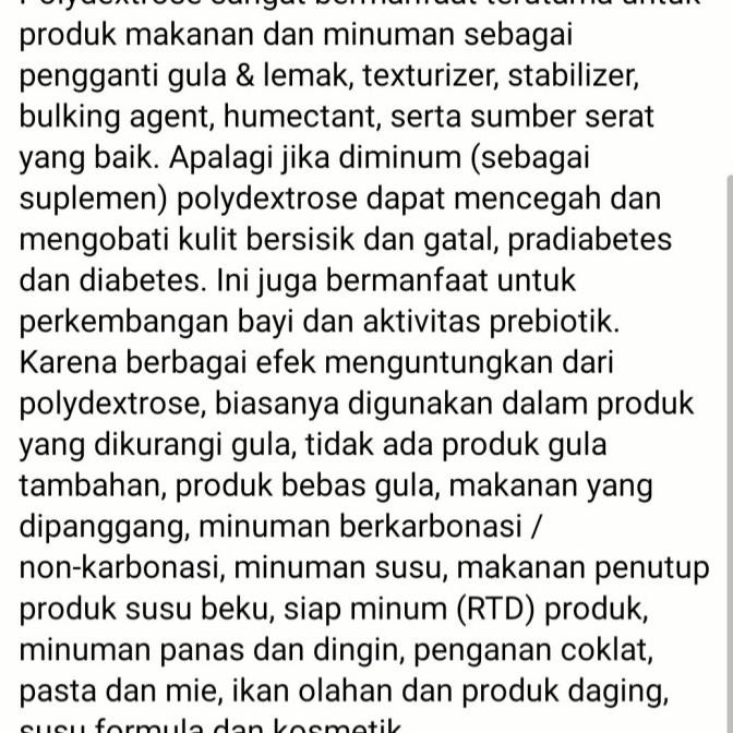 

Murah Polydextrose Polidekstrosa Serat Larut Oligosaccharide Inulin