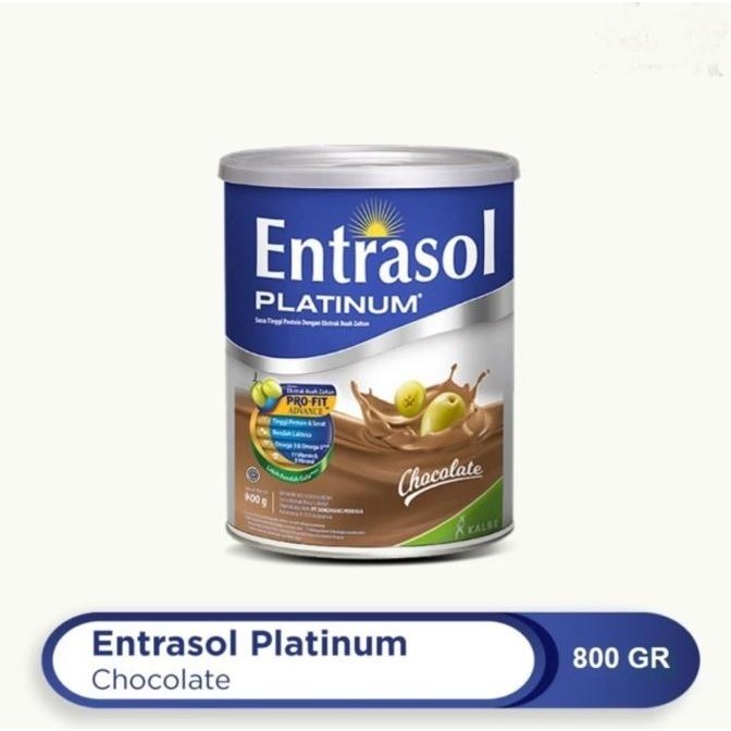 

Sale Entrasol Platinum - Susu Lansia - Coklat - Kaleng 800 G