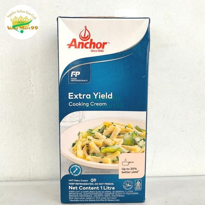 

Murah Anchor Extra Yield Cooking Cream 1L