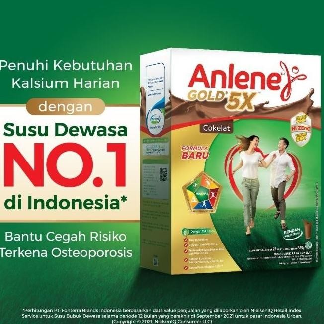 

Sale Anlene Gold 5X Susu Bubuk Dewasa Coklat 850 Gram - Tulang & Sendi