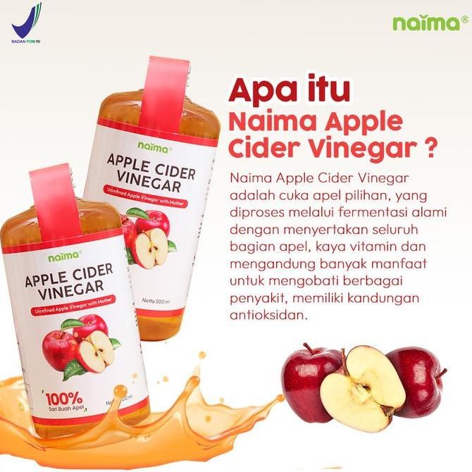 

Murah [Bpom] Naima Cuka Apel Original Bpom | Apple Cider Vinegar | 100% Cuka Apel Tanpa Pengawet