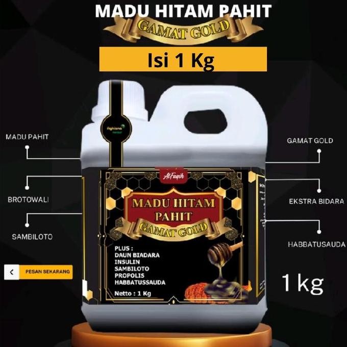 

Sale Madu Hitam Pahit 1 Kg Insulin Gamat Daun Bidara Sambiloto Propolis Habbatusauda Honey Herbal Asli