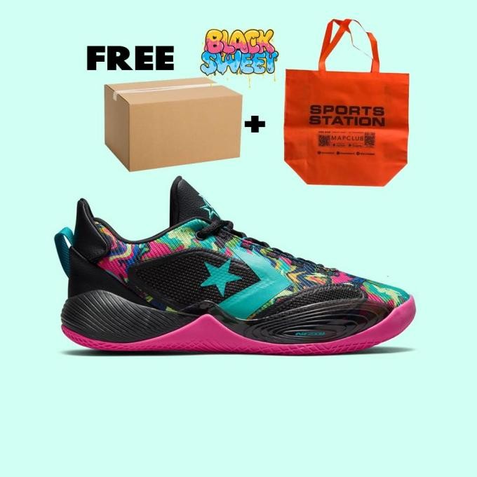 SEPATU BASKET CONVERSE ALL STAR BB SHIFT BLACK PINK TEAL