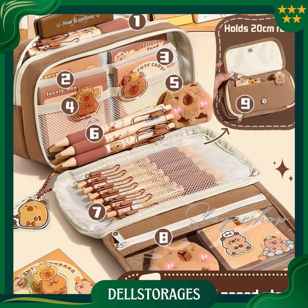 

Capybara Tempat Alat Tulis Kotak Pensil Aesthetic Tas Penatempat Pencil Tas Pensil Kapasitas Besar Promo 4.4