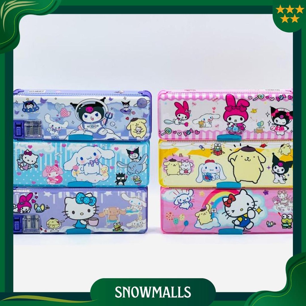 

Kotak Tempat Pensil Magnet Resleting Kaleng My Melody Kuromi Cinnamoroll Lucu Gratis Ongkir