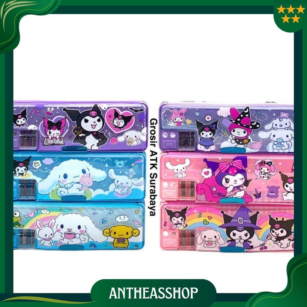 

Kotak Tempat Pensil Magnet Resleting Kaleng My Melody Kuromi Cinnamoroll Lucu Promo Puncak