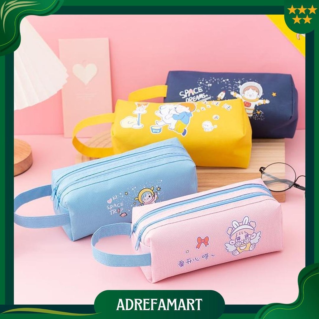 

Tempat Pensil/ Tempat Pensil Ritsleting Ganda/Tas Pensil Kartun/Tas Pensil Kartun Best Seller