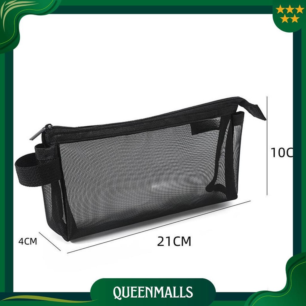 

Tempat Pensil Transparan Simple Transparan/Kotak Pensil Aesthetic / Pouch Simple Style Ori