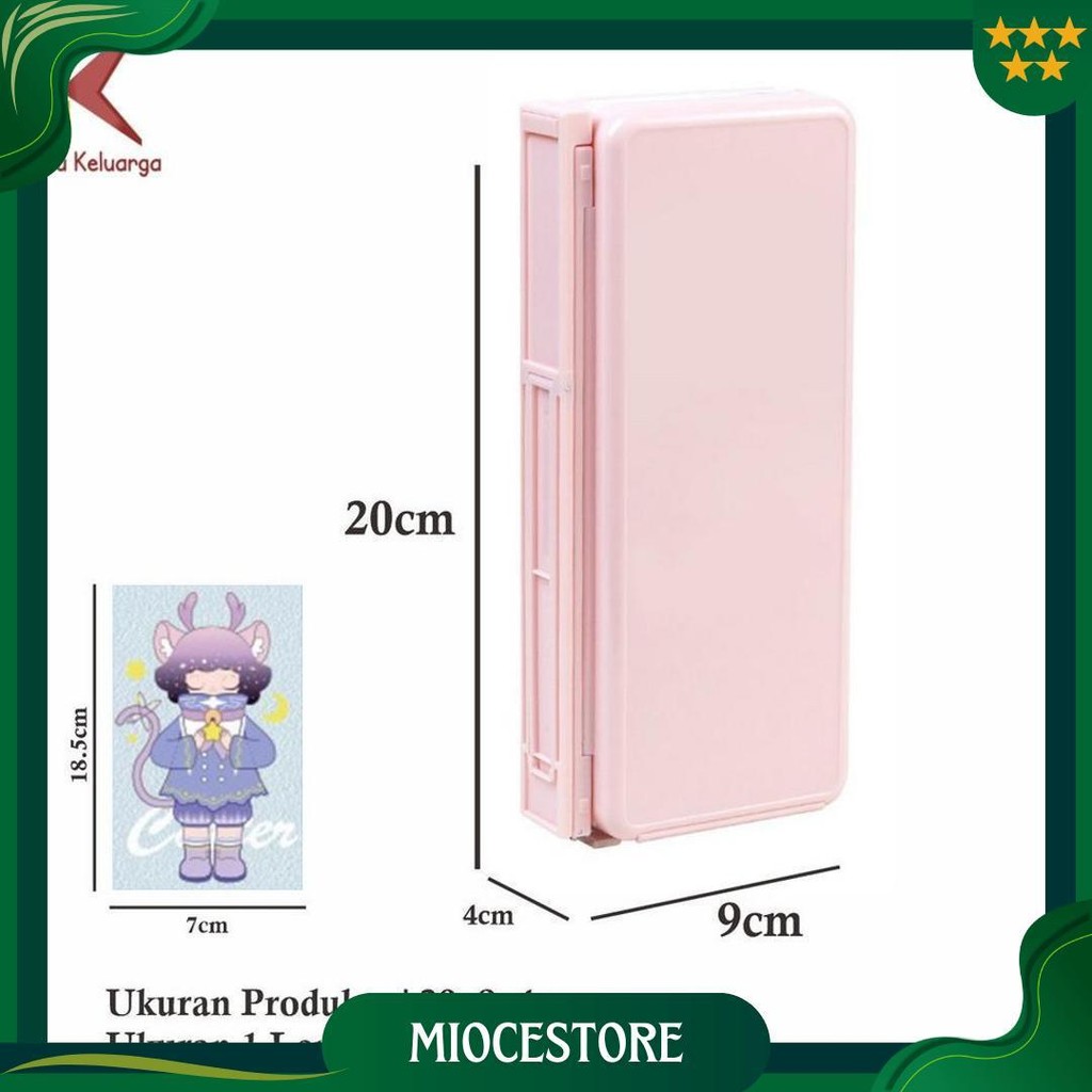 

Satu Keluarga Tempat Pensil 2In1 Multifungsi A73 Kotak Pensil Lipat Dengan Tatakan Buku Dan Papan Tulis Praktis / Pencil Case Book HolderAnakSekolah Cod