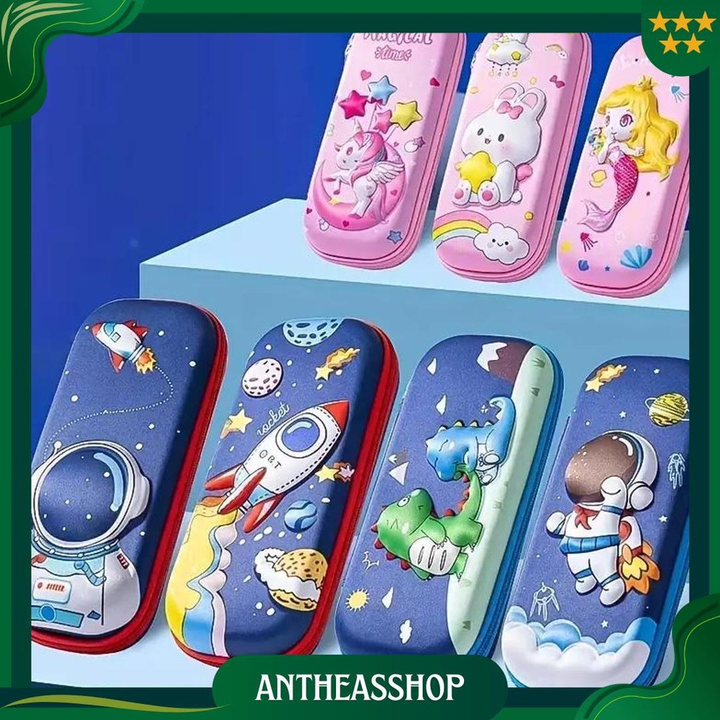 Tempat Pensil Aesthetic 3D Tempat Pensil Anak Laki Laki Waterproof Kotak Pensil Anak Perempuan Cod