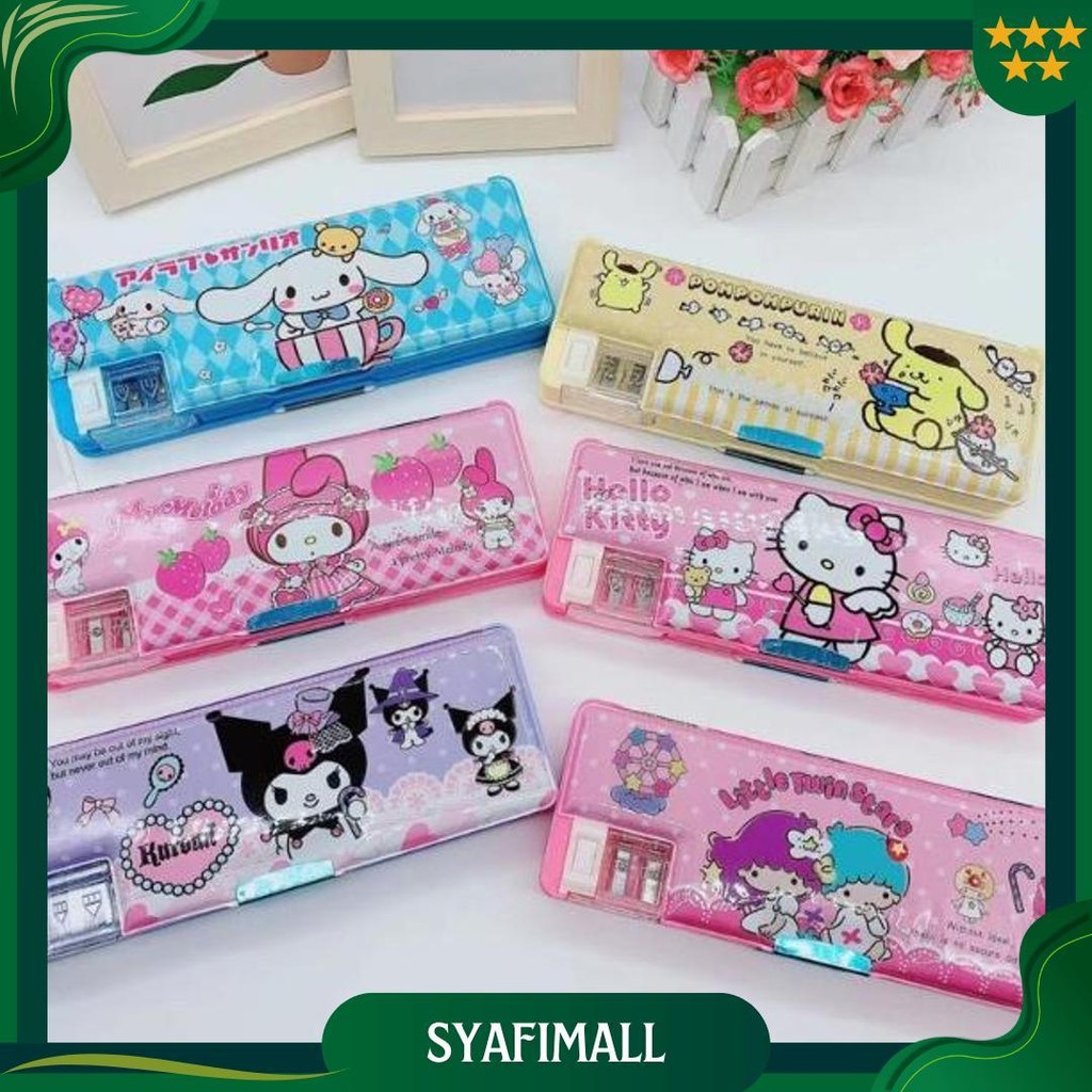 

Kotak Pensil Anak Magnet Rautan Karakter Sanrio Melody Kuromi Labubu / Pencil Case Best Seller