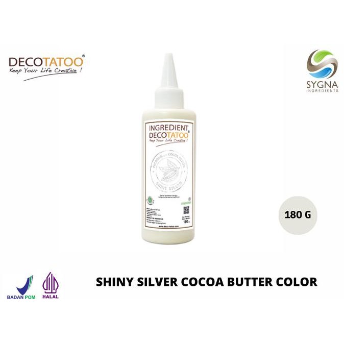 

Grosir Pewarna Makanan - Cocoa Butter Color Decotatoo - Shiny Silver