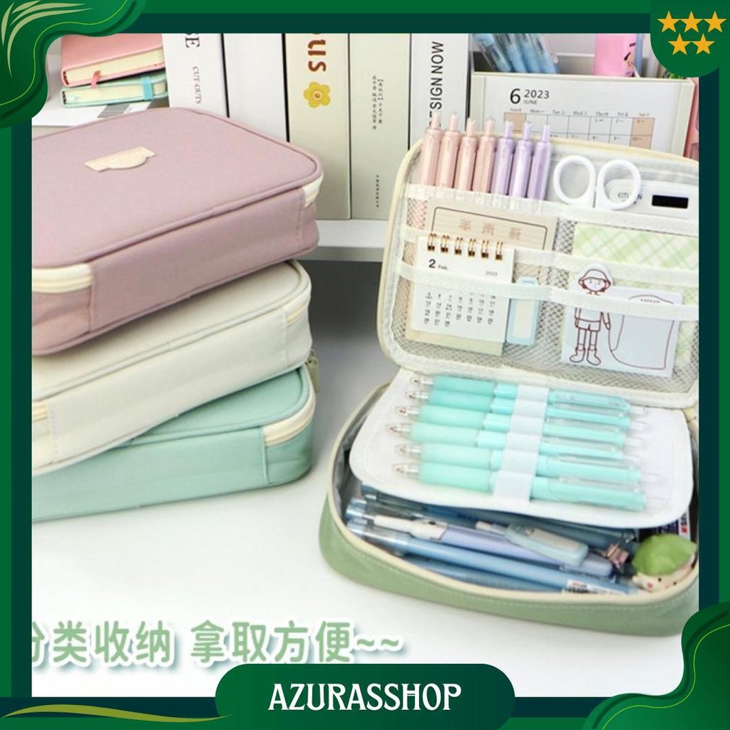 

Txs26 Pen Pencil Case Kotak Tempat Pensil Jumbo Yescholar Macaron Color Ktm Cod