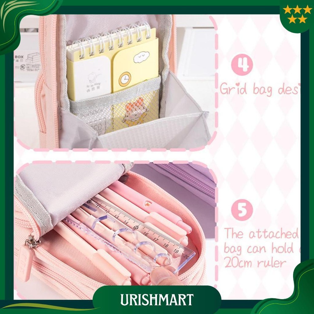 

3D Anak Tempat Pensil Kotak Pensil Anak Sekolah Pencil Case Hiasan Glitter Karakter Tas Lucu Perempuan Promo 4.4