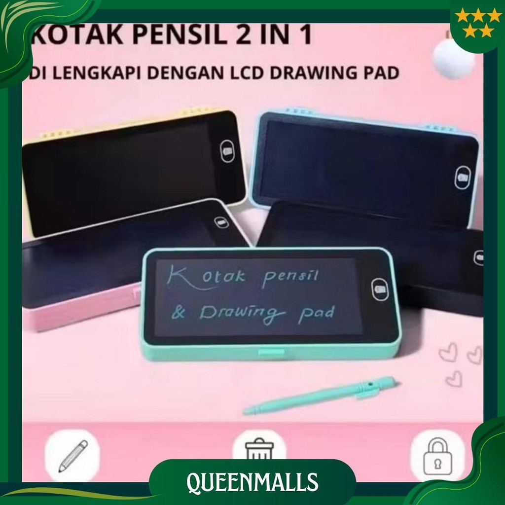 Tempat Pensil Lcd Drawing Pad / Kotak Pensil Lcd Drawing Pad Ori