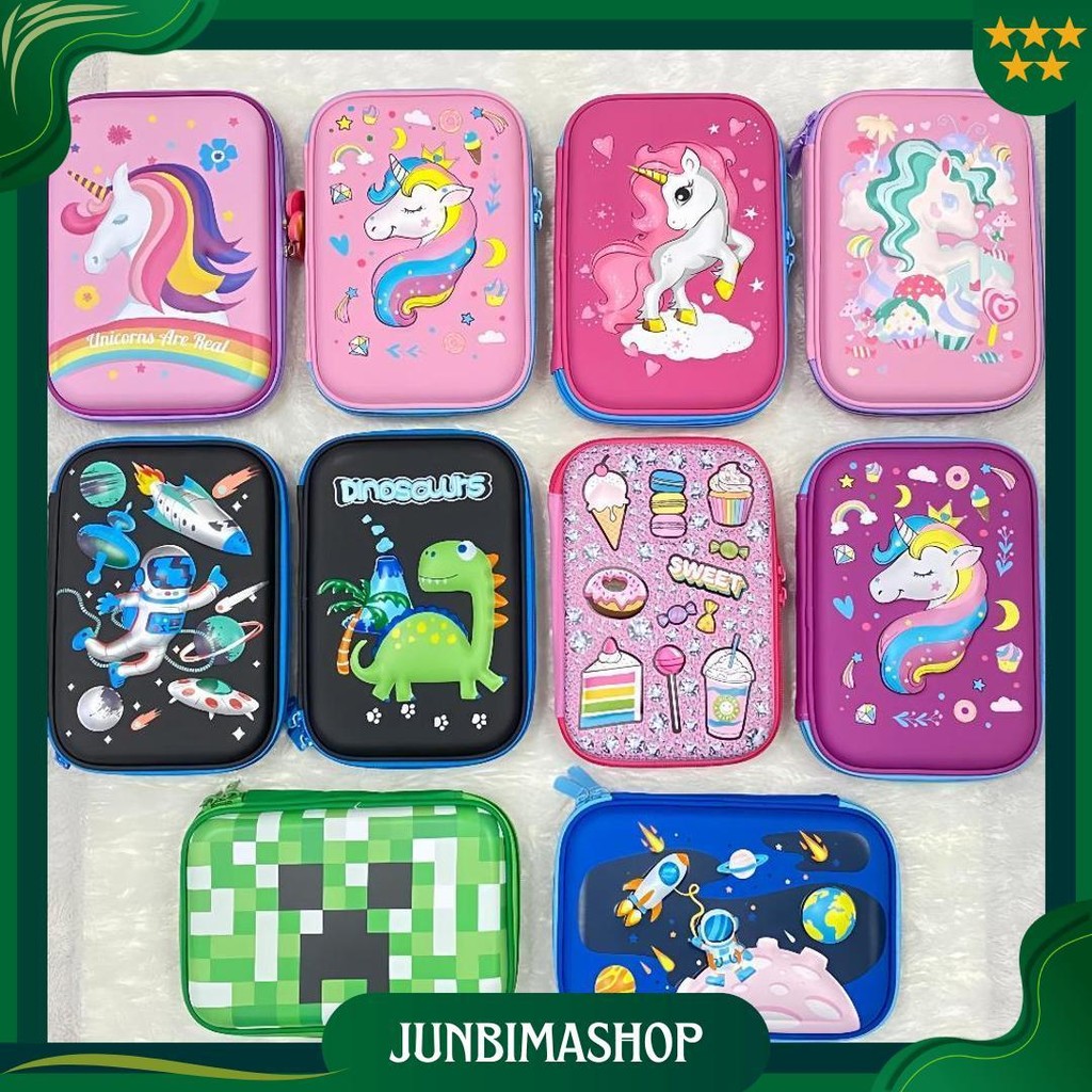 

Blingberry Kotak Pensil 3D Timbul Kotak Pensil Karakter Unicorn Astronot Hardtop Pencil Case Tempat Pensil Mermaid Promo Puncak