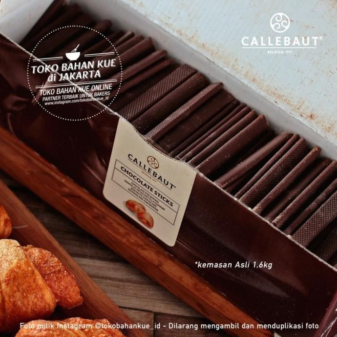 

Sale Callebaut Baking Sticks 44% 250Gr Cokelat Baton Dark Chocolate Batons