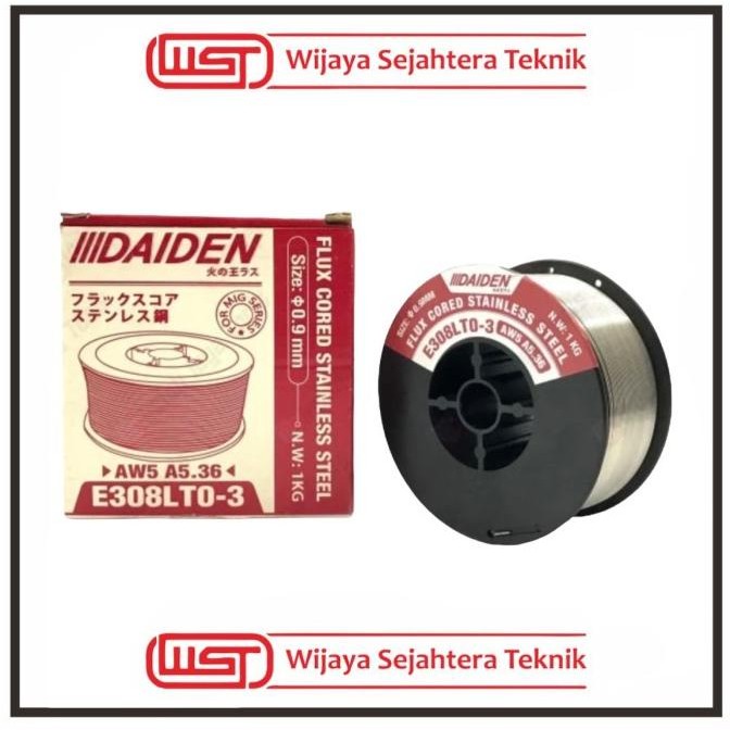 Sale Daiden Kawat Las Flux Core 0.9 Mm Stainless Steel Wire Mig Kawat Las Mig Khusus Stainless