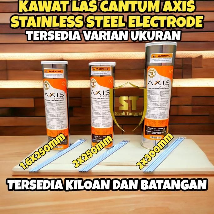Promo Kawat Las Cantum Stainless Axis Electrode 1,6X250Mm E-308 (1Kg)