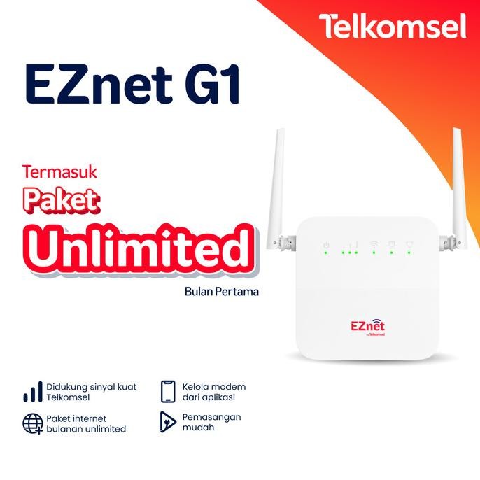 Telkomsel Eznet G1 Internet Modem Wifi Unlimited Co