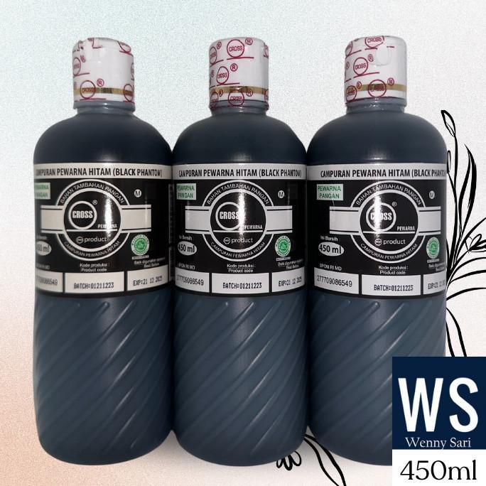

Sale Pewarna Phantom Black Cross Food Coloring Oil Based 450 Ml