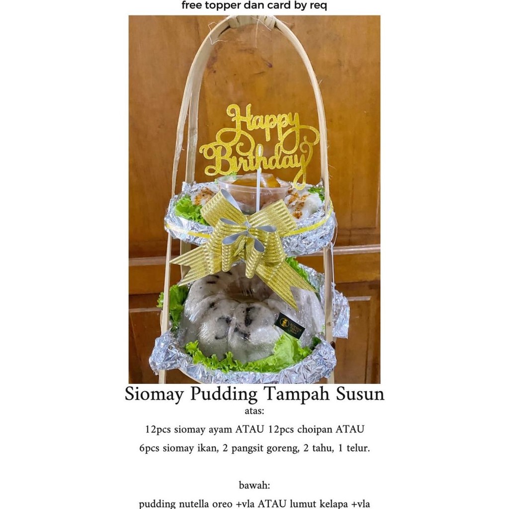 

Murah Siomay Pudding Tampah Susun Note Tgl + Ucapan