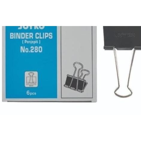 

Joyo Binder Clip Bear No 280 Clip Jepit Lip Erta 60Mm 6 Pc