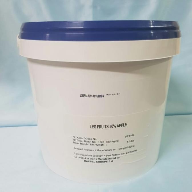 

Grosir Bakels Les Fruit 50% Apple Filling 5,5Kg