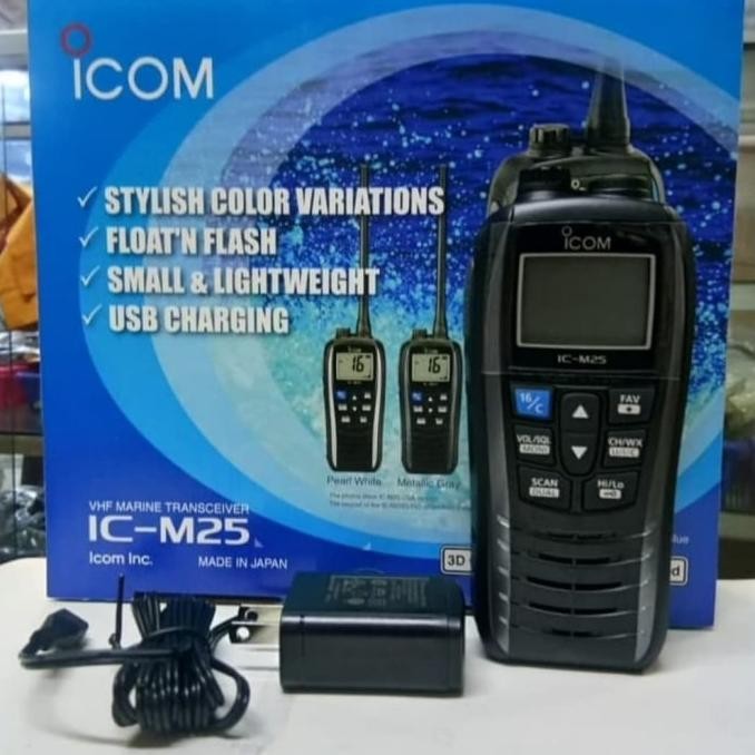 HT ICOM IC-M25 MARINE ORI GARANSI ICOM M 25