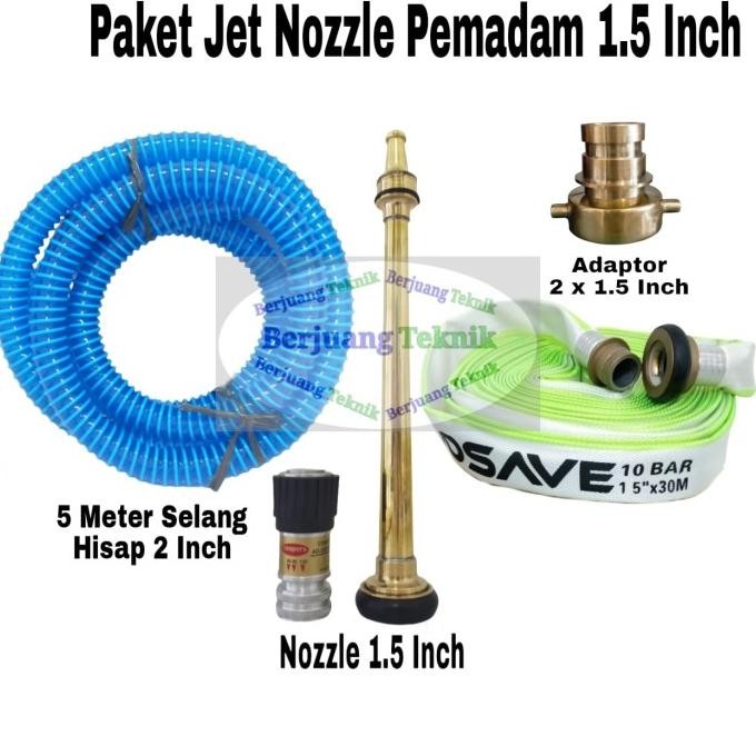 Miliki Paket Nozzle Pemadam Dan Selang Pemadam & Selang Hisap & Adaptor