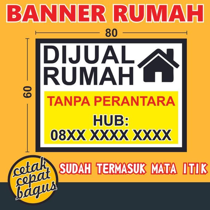 Promo Terbaru Spanduk / Banner dijual / disewakan / dikontrakkan rumah / toko Barang Ready