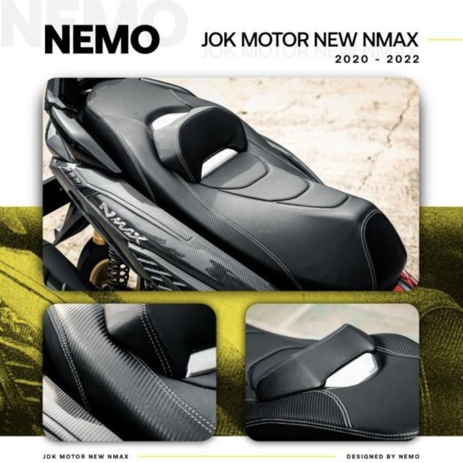 * Jok Belakang Merek Nemo New Nmax 2020 2021 2023 Set Carbon *