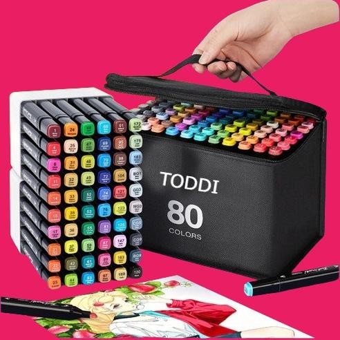 

Spidol Warna Warni 1 Set Sketch Marker 2 Tip Touch Marker Spidol Warna Dual Side Fine Art Brush